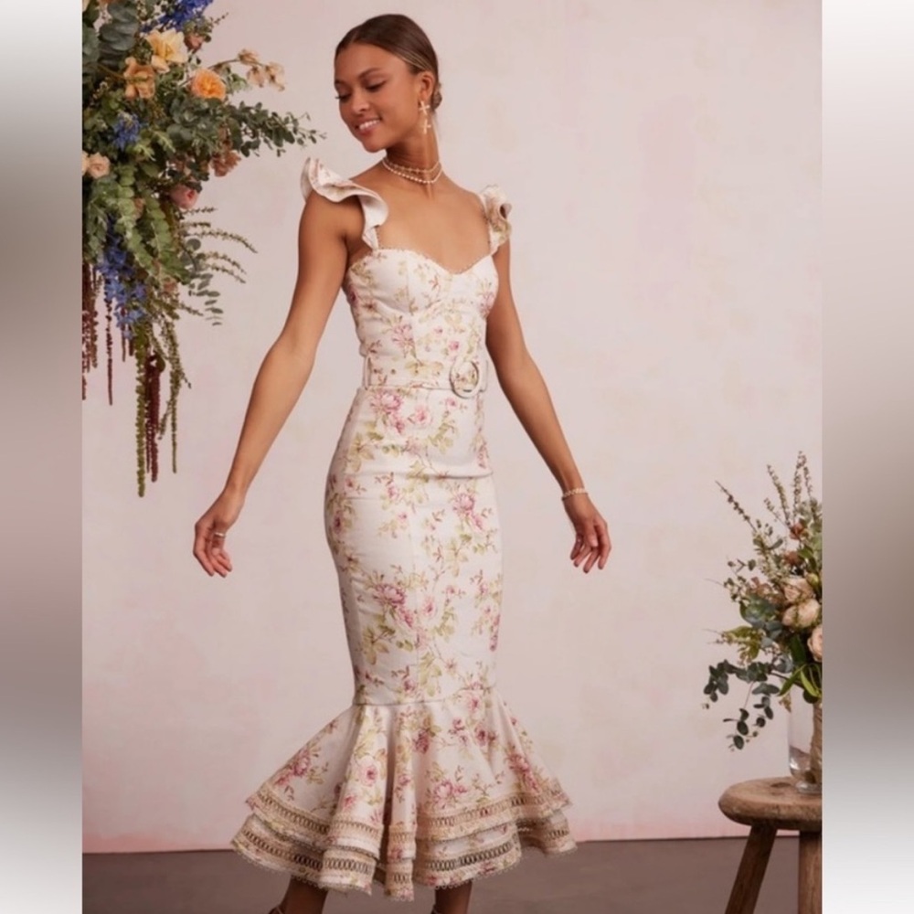 V. Chapman Rosalie Pink Rose dress